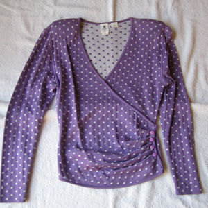 Ungaro Ter Italy Designer Polka Dot Sweater